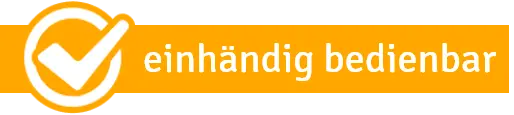 einhändig bedienbar